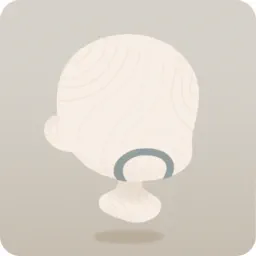 コミカルな丸ヒゲ