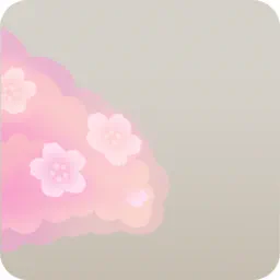 優しく見守る桜・左