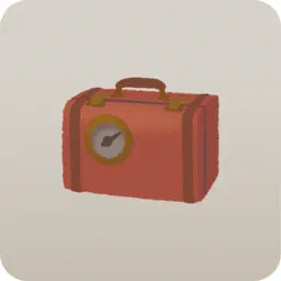 時計付きのトランク