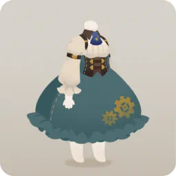 乗客用のワンピース・青