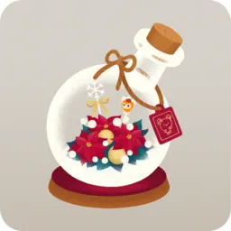 フラスコ入りポインセチアギフト