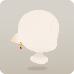 赤い宝石のとんがり耳