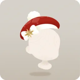 ポンポン付きベレー帽