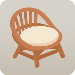 ラタンのローチェア