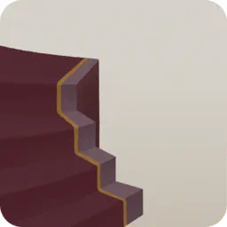 赤い絨毯が敷かれた階段