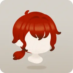 焔染めのカールヘア