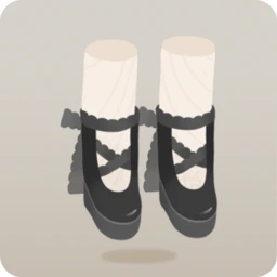 レースの編上げブーツ