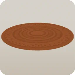 ラウンドマット・ラタン