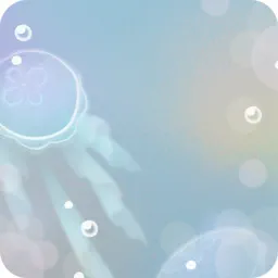 くらげが透ける海中フィルター