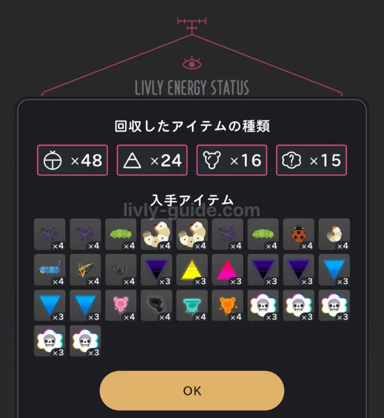 時間経過で素材を自動生産してくれる