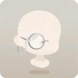 銀のアンティークモノクル