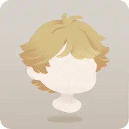 素朴なブロンドの髪