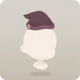 素朴なステッチの帽子