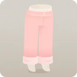 シンプルなストレートパンツ