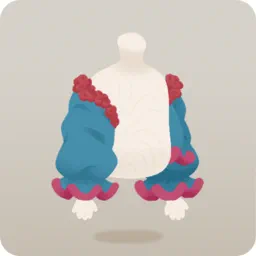 空色の着くずしニット