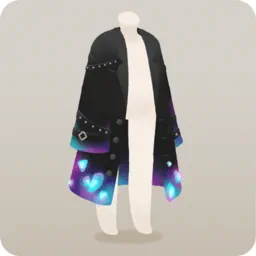 淡く光るコート・黒