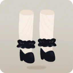 厳かなるフリル付きパンプス