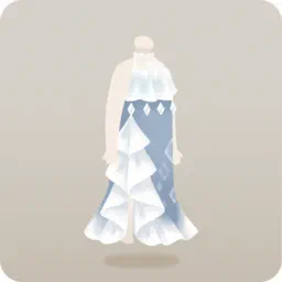 精霊の白銀ドレス