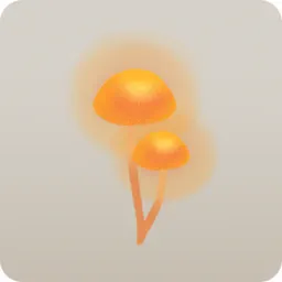 いつからか生えたヒカリノキノコ