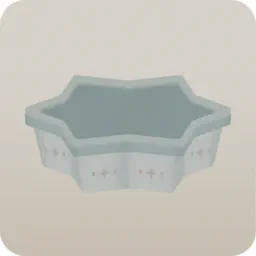 星型の鉢植え・白