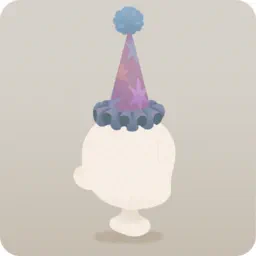 星柄フリルコーンハット