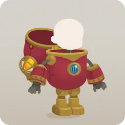 休憩中の駅のきぐるみ