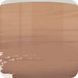 だれかの足跡のあるテーブル