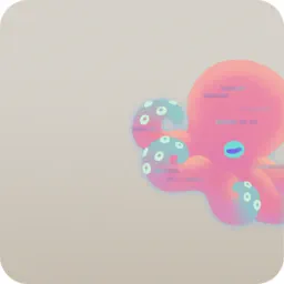 小さなネオンカラータコ