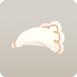 小さいシンプルな頭巾