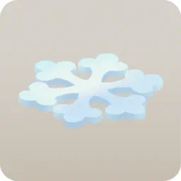 小さな雪結晶の飾り・右