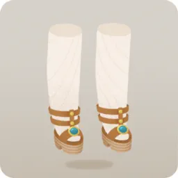 ターコイズ装飾のサンダル