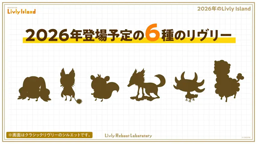2026年登場予定の6種のリヴリー