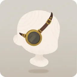 線路の先を見通すモノクル