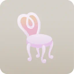 白いアイアンチェア