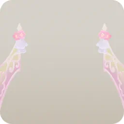 アイアンの白い柵・手前