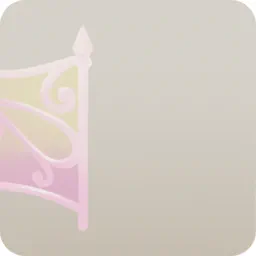 アイアンの白い柵・左