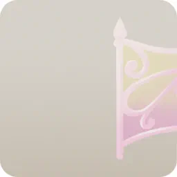 アイアンの白い柵・右