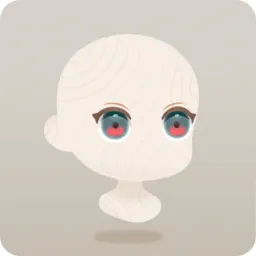 冬空に澄んだブルーアイ