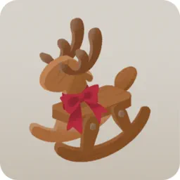 トナカイの木製おもちゃ